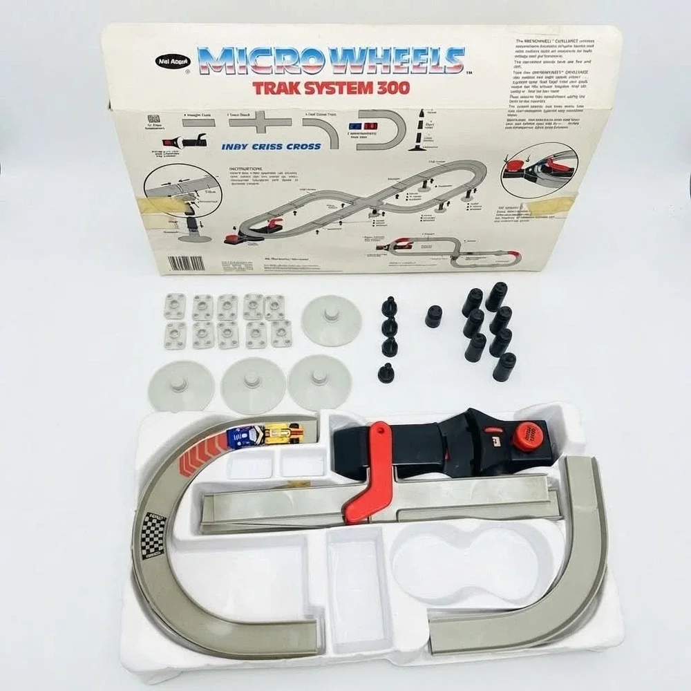 Vtg 1988 Mel Appel Micro Wheels Trak System 300 Indy Criss Cross Track Set Box